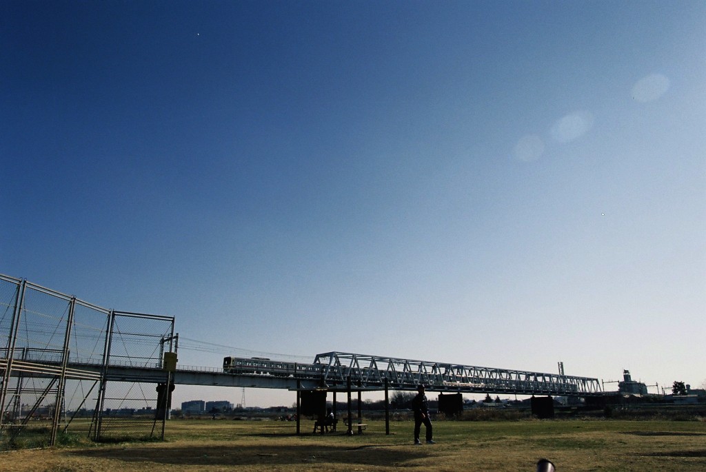 午後の鉄橋(Nikon U/Sigma 28mm f1.8/Pro400H)